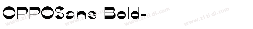 OPPOSans Bold字体转换